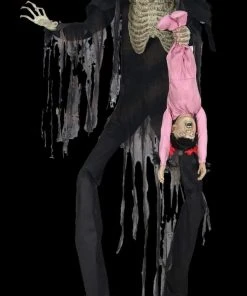 Morris Props "Towering Boogey Man With Child" Electric Animated Halloween Prop