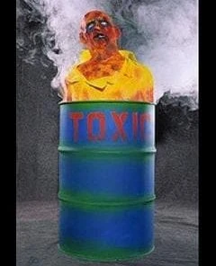 Distortions "Toxic Trickster" Halloween Animatronic Barrel