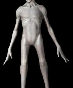 Distortions Props "UFO Alien" Full-Size Professional Halloween Prop By Jordu Schell