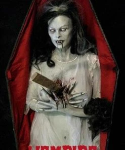 Midnight Studios "Vampira With Coffin" Professional Halloween Prop