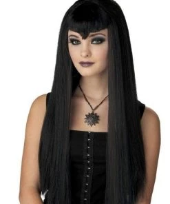 Morris Accessories "Vampire - Straight Black Hair" Halloween Wig