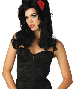 Morris "Vampiress Rose - Black" Halloween Wig Accessories