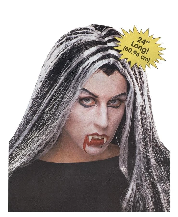 Morris "Vampiress - Two-Toned" Halloween Wig 1 Morris "Vampiress - Two-Toned" Halloween Wig