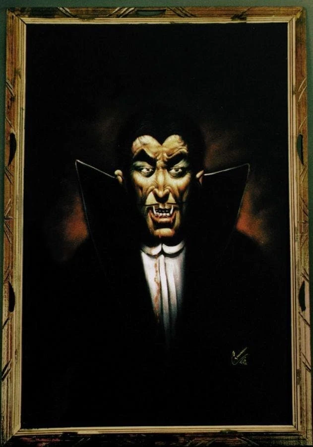 Morris "Victor Vamp Painting" Hanging Halloween Decoration 1 Morris "Victor Vamp Painting" Hanging Halloween Decoration