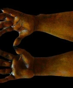 The Horror Dome "Werewolf Hands - Brown" Deluxe Halloween Costume Gloves Hands & Feet