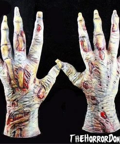 The Horror Dome "Zombie Skeleton Hands" Halloween Costume Gloves Hands & Feet